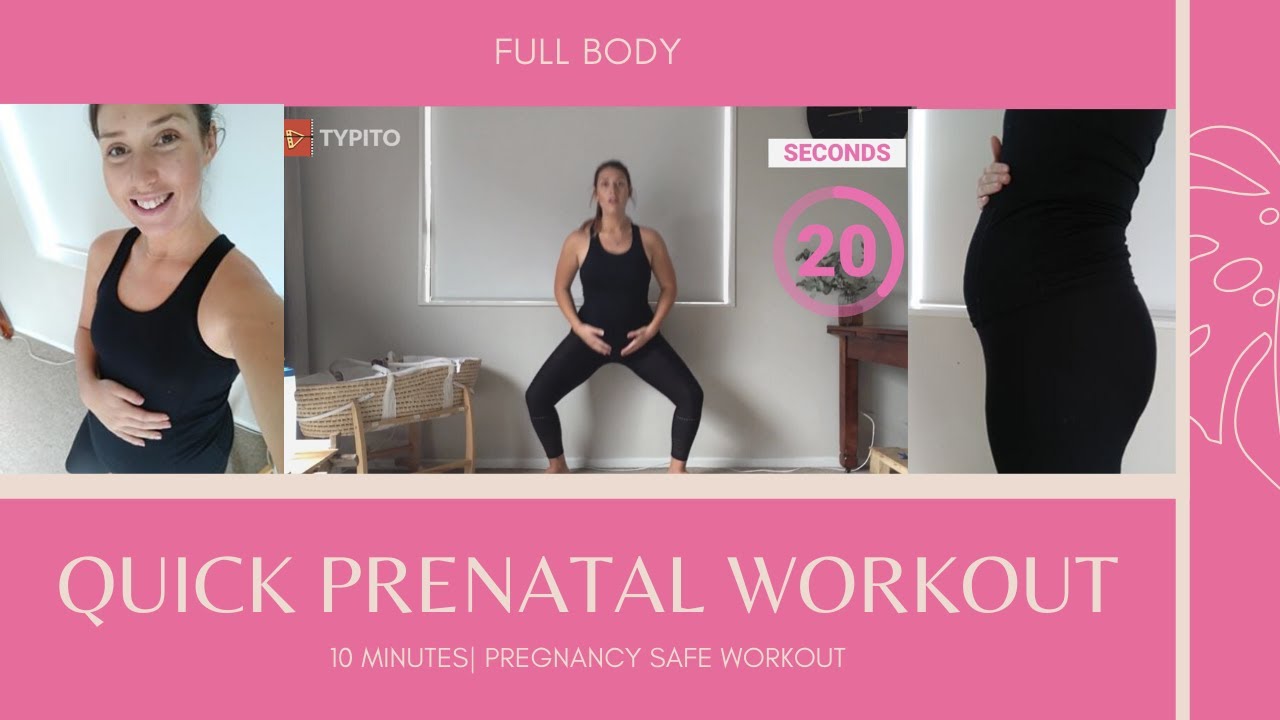 10 MINUTE PRENATAL WORKOUT+ FULL BODY AT HOME| NO EQUIPMENT NEEDED ...