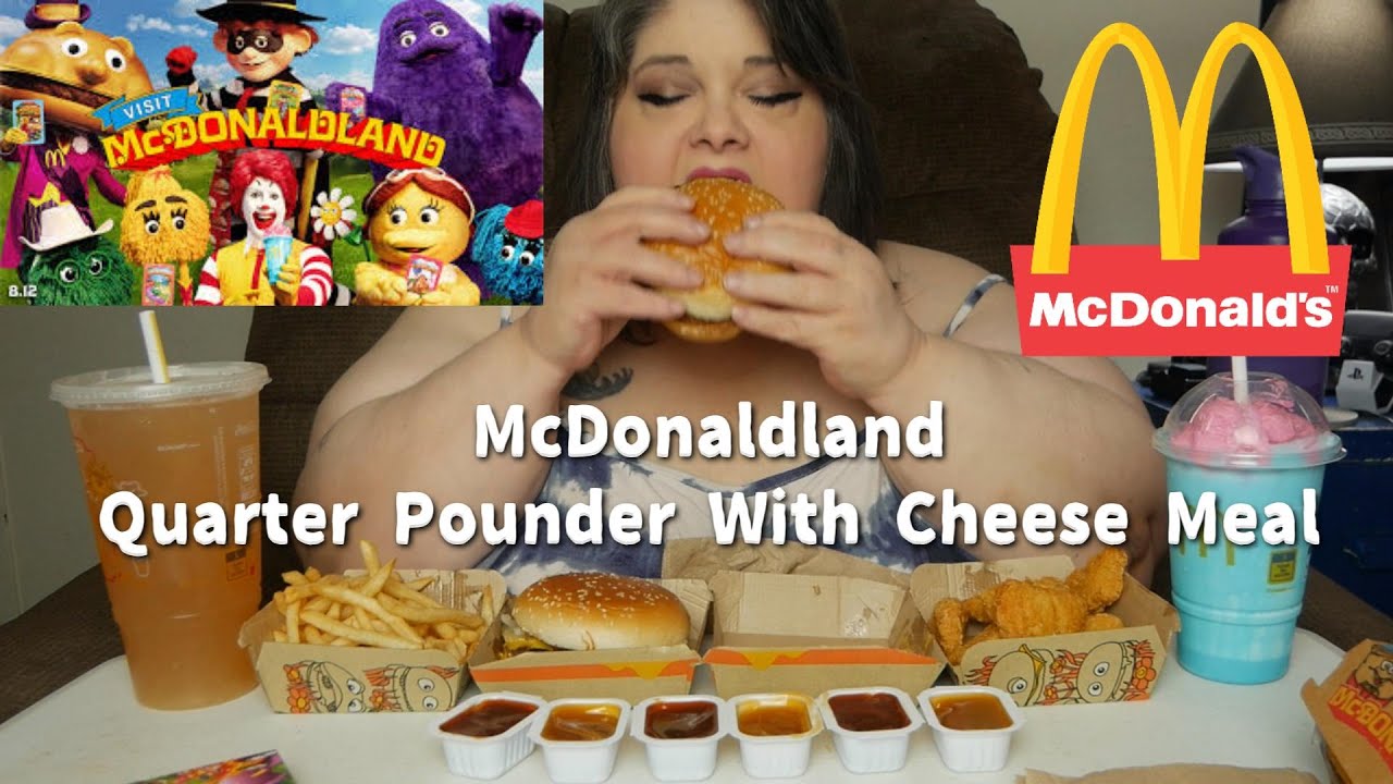 McDonald's McDonaldland Quarter Pounder with Cheese Meal & Chicken McNuggets Mukbang