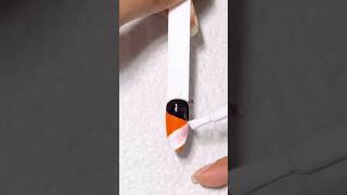 Easy triangle nail art hack | three colors nail design #nailart #shorts #easynailart #triangle #nail