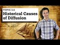 Understanding Historical Causes of Diffusion