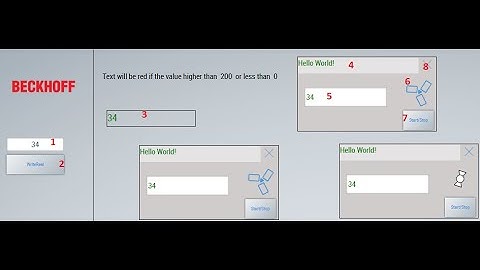 TwinCAT HMI Popup introduction. It shows the sample how to display data on the HMI Popup viceversa.