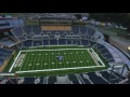 The all new tom benson hall of fame stadium  canton ohio  4k drone