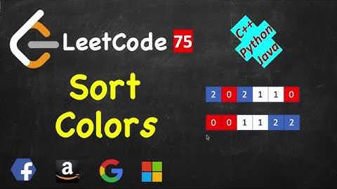 Sort Colors | LeetCode 75 | C++, Java, Python