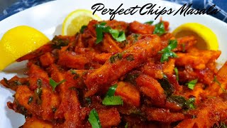 How To Make The Perfect Restaurant Style Chips Masala || Home-Made Masala Fries.
