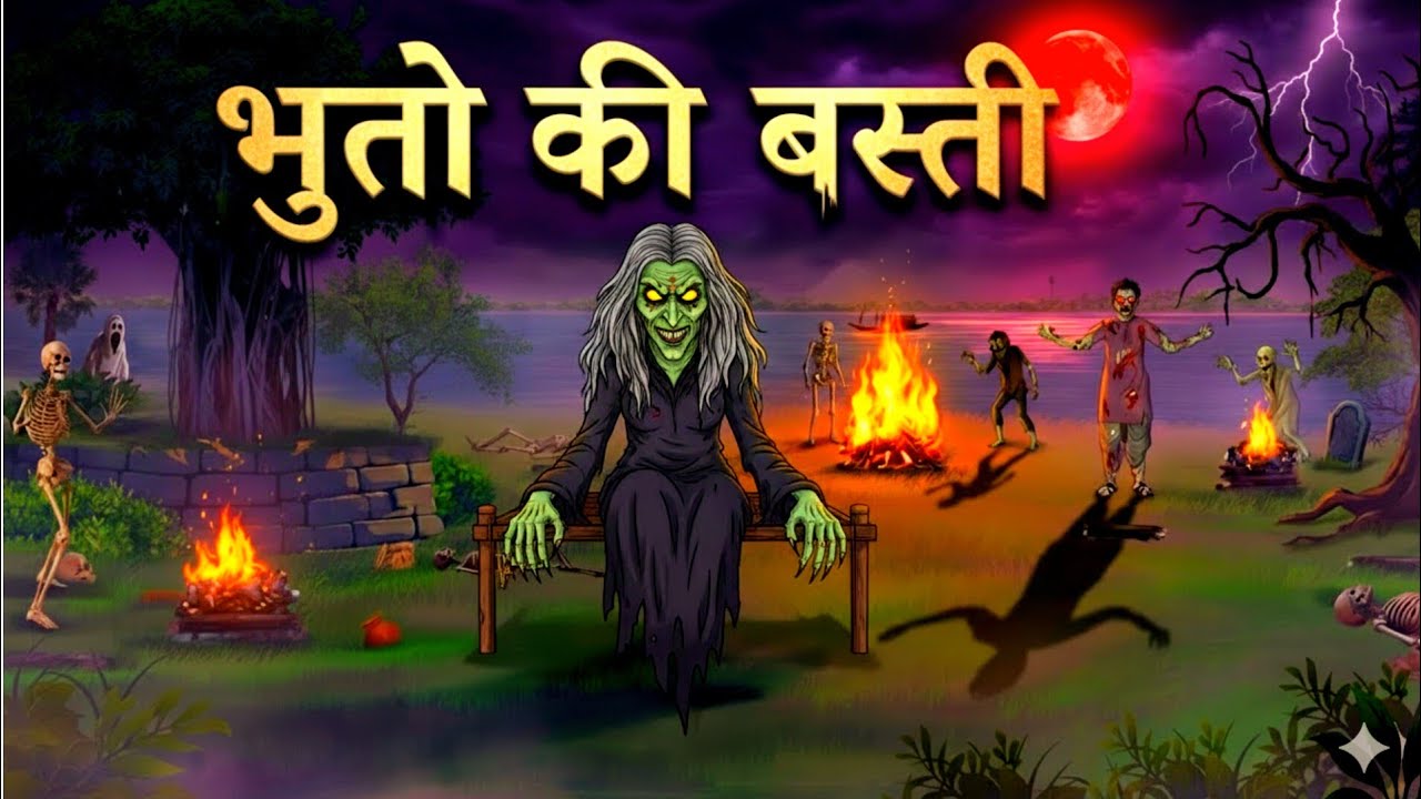 हॉरर स्टोरी 2026 | चौपाल पर भूतों की सबसे डरावनी कहानी | Hindi Horror Animation