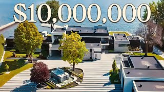Touring a 10 000 000$ Montreal WATERFRONT Luxury House | Canada