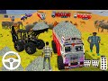 Driving Truck 3 And The JCB loaded stone in double truck Unloading from truck 💥 Part 274 #gameplay