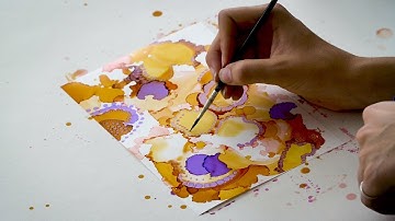 Painting with Alcohol Ink | Circle Art | Painting Techniques