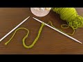 How to Knit Crochet Chain | Knitting Cord | Knitting Dori for Booties | dori bunnai