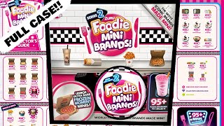 UNBOXING FULL CASE FOODIE MINI BRANDS SERIES 2!!! PIZZA BAG FOUND?!