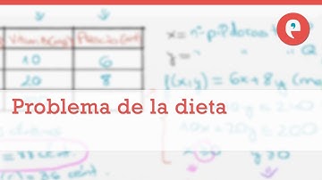 Programación lineal: problema de la dieta