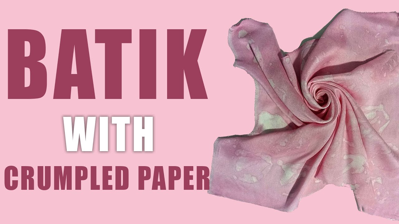 Batik | how to take impressions with crumpled paper