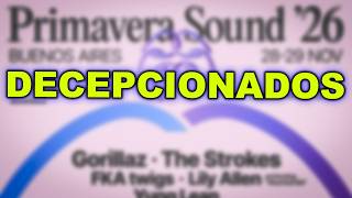 Gente ENOJADA con el Line-up del Primavera Sound