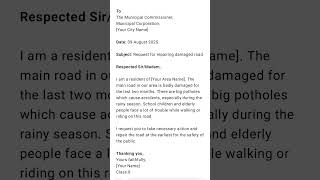 Surat untuk perbaikan jalan yang rusak #bahasainggris #belajarkatabaruhariini #berjalandalamrohroh kudus
