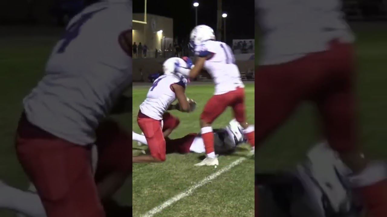 Indio Rajahs touchdown pass. Huge win for the Rajahs. 