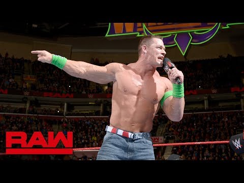 John Cena's unfiltered rant on The Undertaker: Raw, March 26, 2018