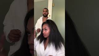 WHEW! Miracle watts & Tyler Lepley are couple goals! it’s him massaging the Miracle Drops in for me