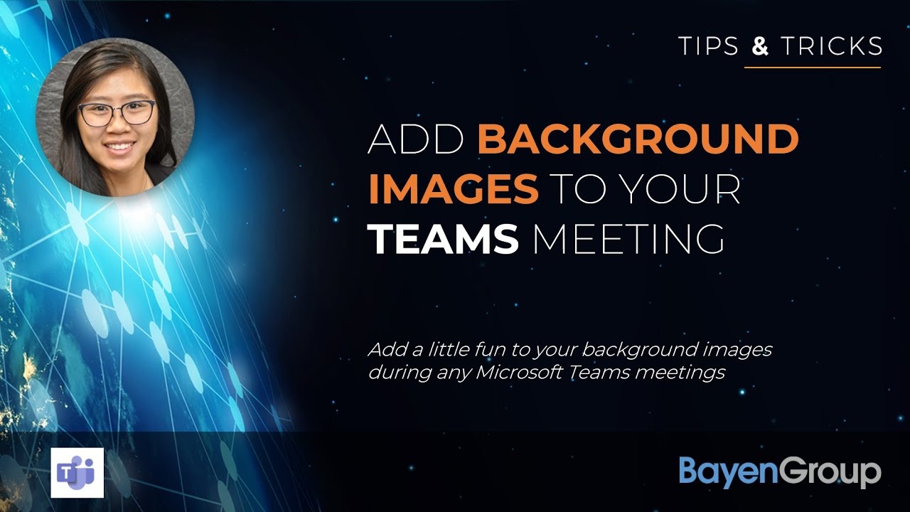 Microsoft Teams - Add Background Images to Your Teams Meeting - YouTube