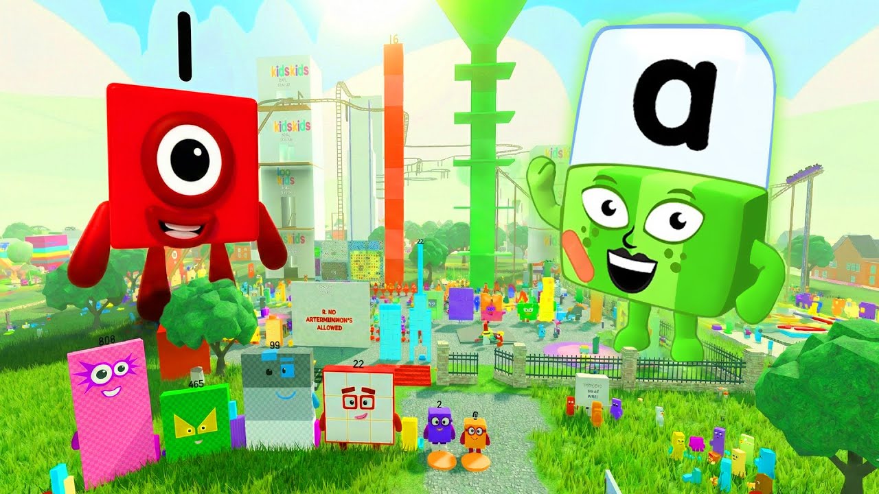 Numberblocks & Alphablocks Visited NEW NUMBERBLOCK TOWN in Roblox! RP Adventure