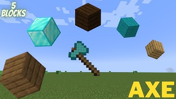 Minecraft Tutorial: How To Make A Diamond Axe #minecraft