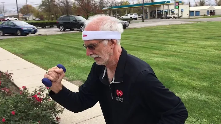 Jeff Ruth Runs Steps to Train for the Peanut Push