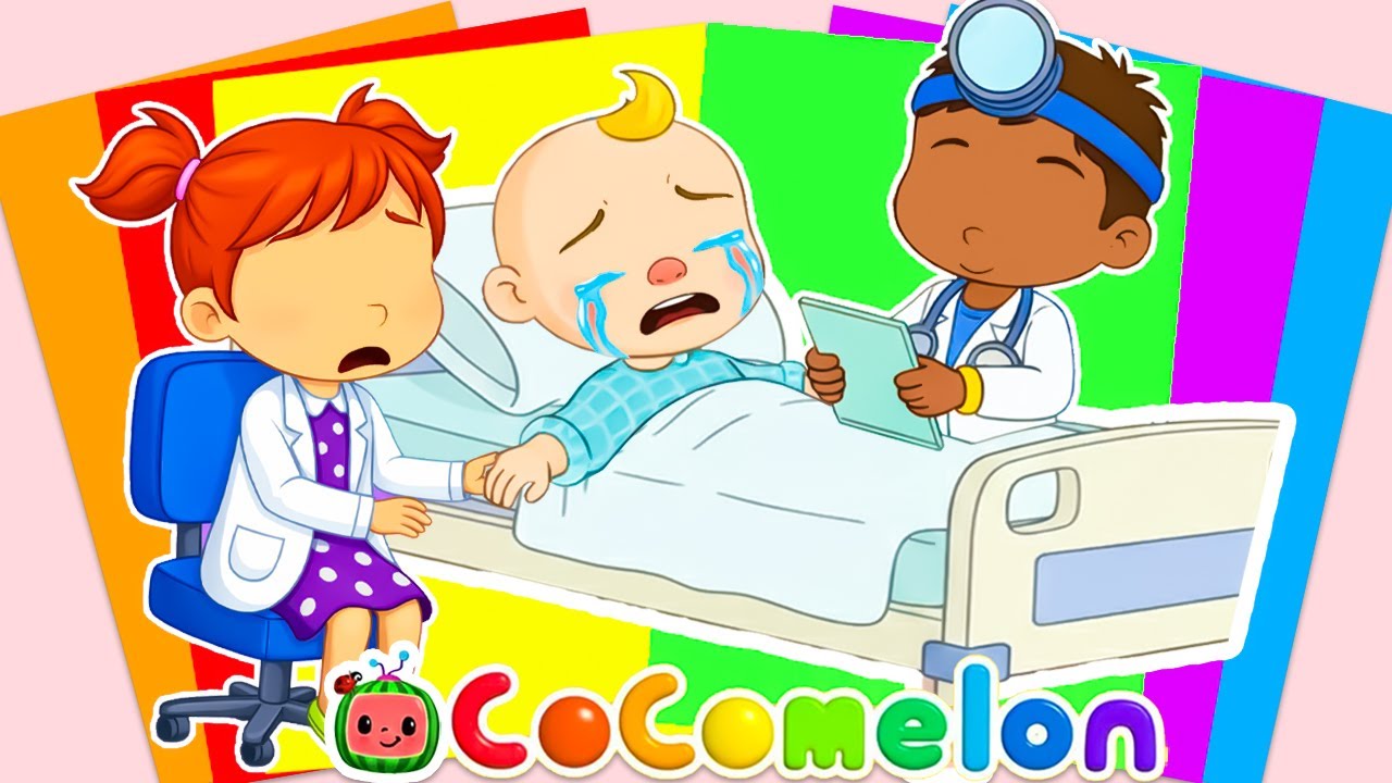 14 Minutes Satisfying 🌈Decorate with Sticker Book Cocomelon with JJ, Cody And Nico’s Hospital Story!