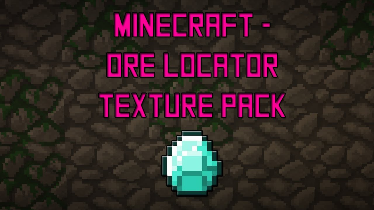 Minecraft - Ore Locator / X Ray Resource Pack 1.8 - YouTube