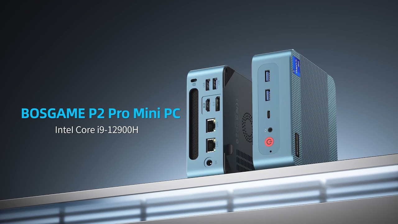 BOSGAME P2 Pro Intel i9-12900H mini host, dual 2.5G network ports
