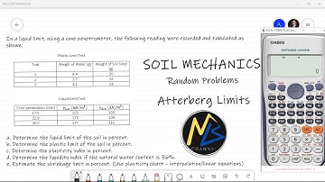 Problem: Atterberg Limits