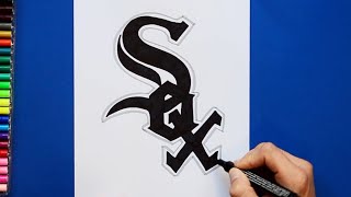 How to draw Chicago White Sox (MLB Team)