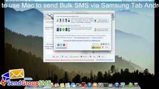 Mac Android Mass Messaging Software For Samsung Tab To Send Bulk SMS With Apple Machines screenshot 4