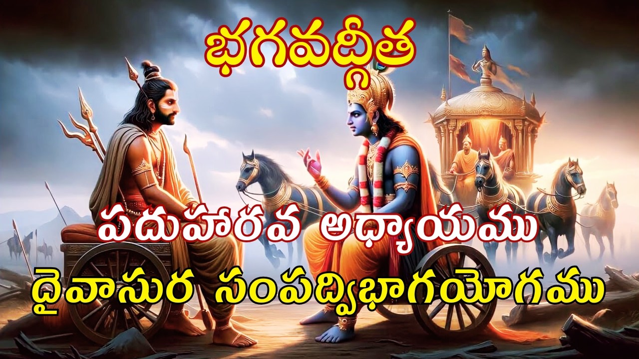 భగవద్గీత- పదుహారవ అధ్యాయం- దైవాసుర సంపద్విభాగ యోగము. #bhagavadgita #krishna #bharat #chapter16