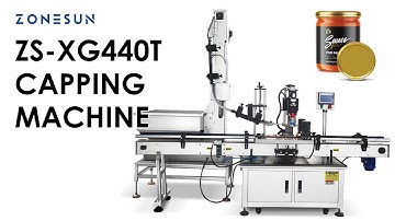 How To Use ZS-XG440T Servo Motor  Capping Machine with Cap Elevator