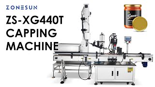How To Use ZS-XG440T Servo Motor  Capping Machine with Cap Elevator Profile