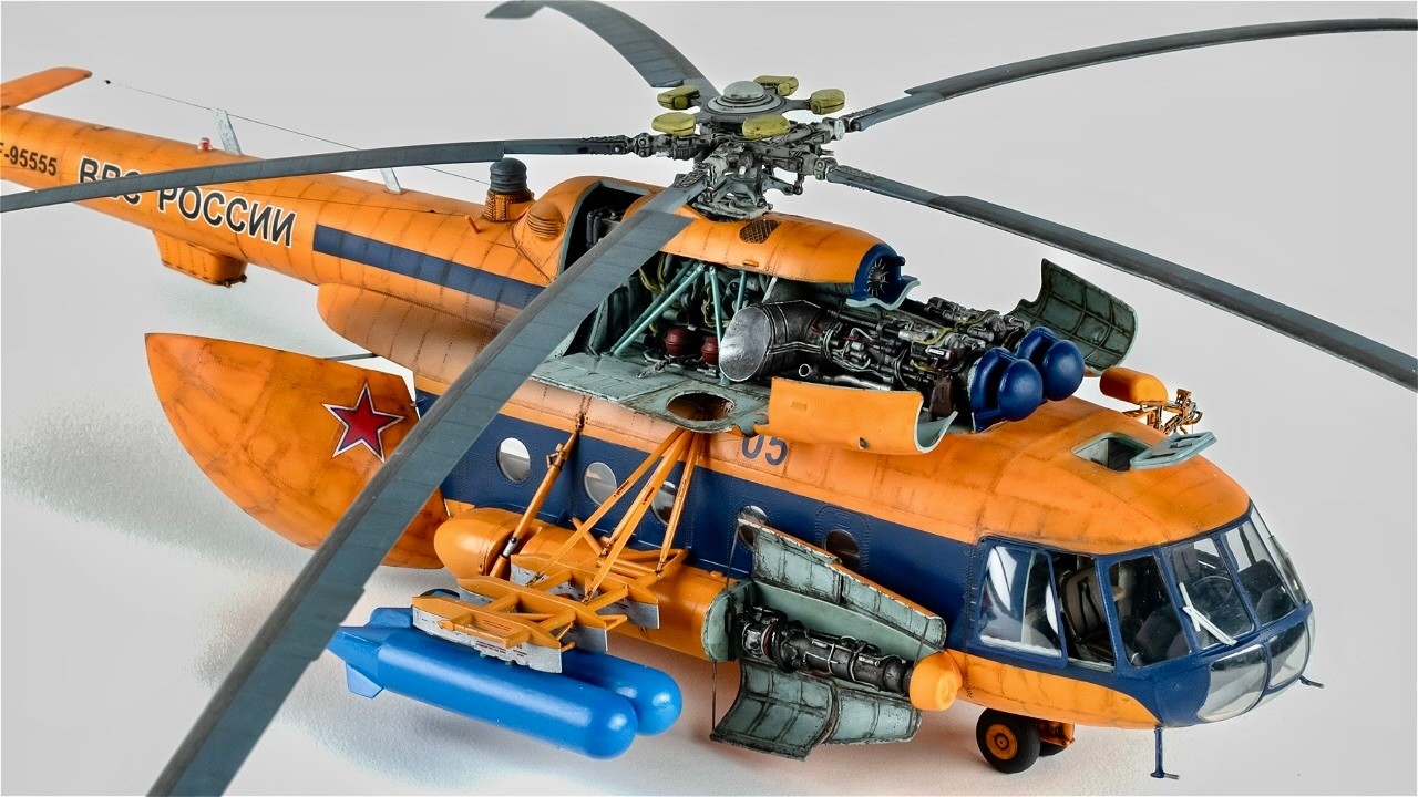 1/48 Супердетализированный вертолет Ми-8 "Звезда" | #17