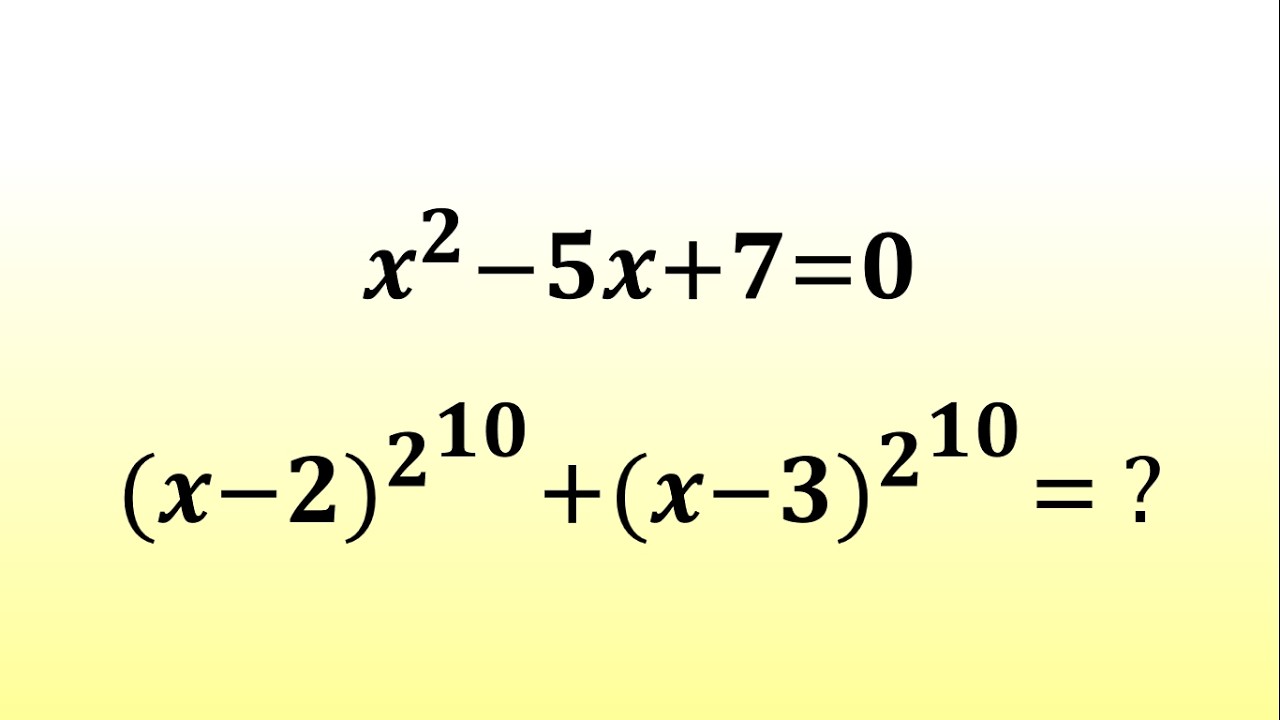 Maths Amazing Problems An Amazing Algebra Problem | Can You Solve This? | Give It a Try! - YouTube