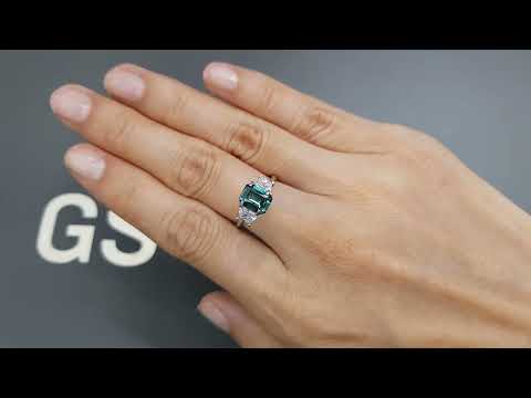 Lagoon blue tourmaline in octagon cut 1.82 carats Video  № 4