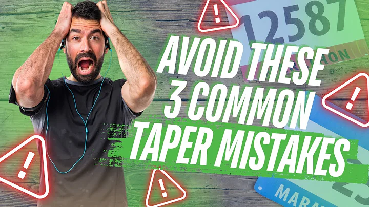 Avoid These 3 Common Tapering Mistakes