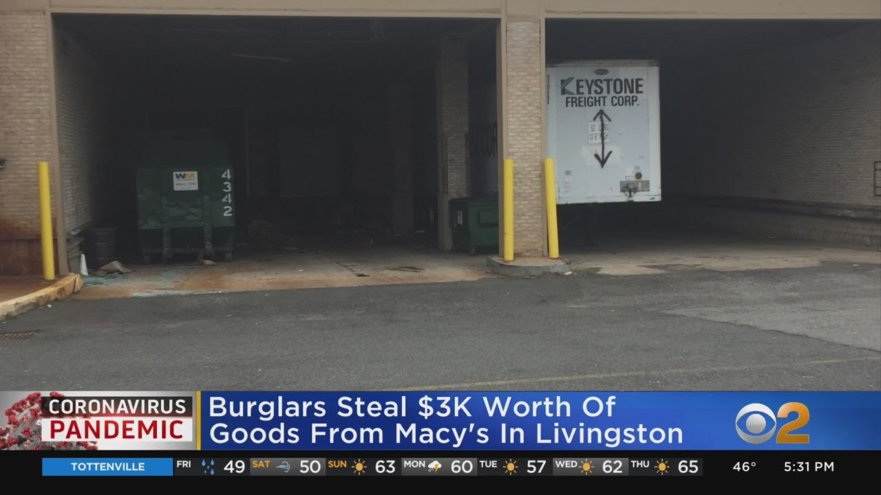 Burglars Steal $3K Worth Of Goods From Macy's In Livingston - YouTube