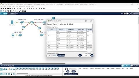 7.4.1 packet tracer - implement dhcpv4