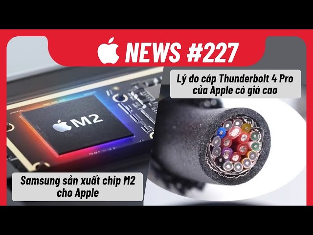 Apple News 227: Samsung Sản Xuất Chip M2 Cho Apple, Lý Do Cáp Thunderbolt 4 Có Giá Trên Trời