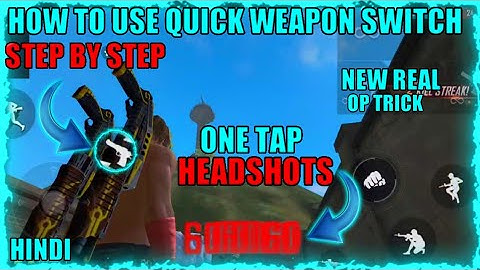 How To Use Quick Weapon Switch ||One Tap Headshot Tutorial ||New Real Op Trick || Free Fire One Tap