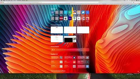 How to change the background of your safari start page browser on your Mac desktop