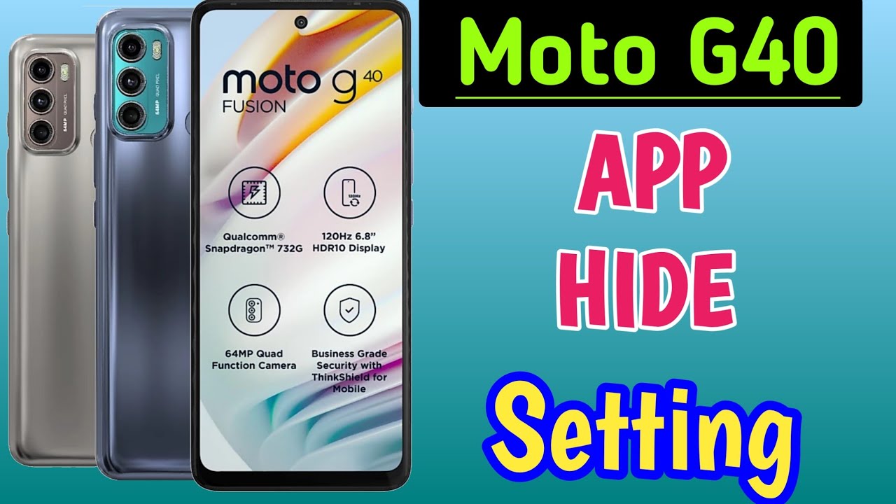 how to hide apps in moto g40/moto g40 me app hide kaise kare/moto app hide setting - YouTube