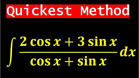 Splitting the numerator: Techniques of integration