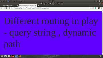 Different routing in play - query string , dynamic path  Play for JAVA Part-2