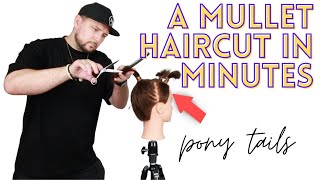 HOW TO CUT A MULLET HAIRCUT QUICKLY  mullet in minutes  try this tiktok