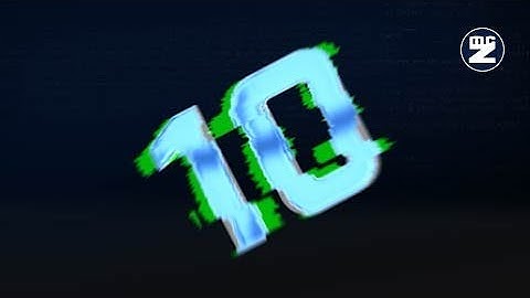 ⏳ HD - Countdown - Numbers 10 to 0  計時器 ⏱ #Digital #Glitch #Reflection - 10 秒倒數