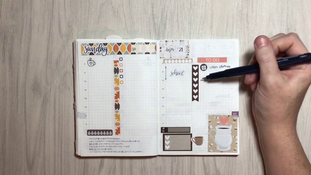 Hobonichi Original A6 Daily Set Up Hack Using EC Size Stickers In Hobonichi original a6 daily set up hack using ec size stickers in