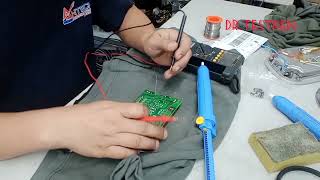 Belajar Tukar Component Electronic pada mainboard air Cooler Jenama Khind #repair #diy